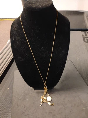 Pilgrim A Danish Design Necklace With White Charms And Rhinestones - Image 1 of 4