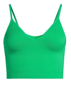NWT No Boundaries Junior’s Ottoman Rib Brami Brami Size XL Green Bra Camisole - Picture 1 of 9