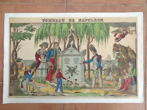 Grab Von Napoleon Bonaparte Imagerie Pellerin Epinal Lithographie Plakat Antike - Bild 1 von 2