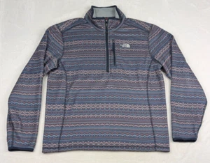 Maglione pullover The North Face 1/4 zip uomo media stampa azteca multicolore pile - Foto 1 di 9
