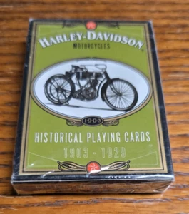 VTG NIP Harley Davidson Historical Playing Cards 1903-1929 (1997) - Picture 1 of 6