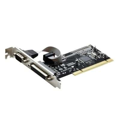 PCI Expansion Card PCI to RS232 Serial Port COM Parallel Port DB25 Printer LPT - Image 1 of 4