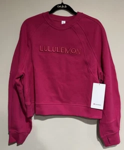 NWT Lululemon Size M/L Scuba Oversized Pullover Sweatshirt PSNT Pink 6/8/10 - Picture 1 of 5
