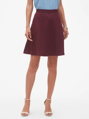 Banana Republic Women's Wool Blend Fit and Flare Skirt- Cherry Red -(Size 0) NEW - Image 1 of 4