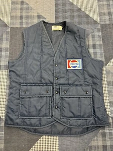 Vintage 1980s Pepsi Vest Men’s Safety Work Heavy Uniform Puffer Mens Sz L - Picture 1 of 8