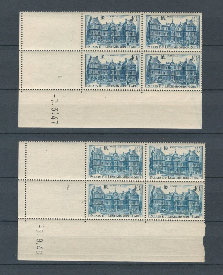 FRANCE EUROPE HISTORICAL CASTLES MNH COLOR VARIETY W/ LABEL & Date LOT(FR 155) - Image 1 of 1