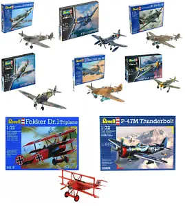Revell Model Kits WW2 Aircraft Military Planes British German USA Craft Kit 1:72 - Picture 1 of 65
