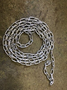7mm Galvanised Zinc Longlink Chain. Ex Royal Navy - Picture 1 of 6