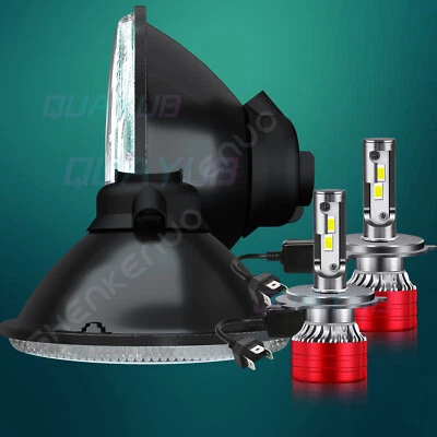 Par de luces redondas LED blancas 6000K de 7" para Toyota FJ Cruiser 2008-2014 Foto 1 de 4