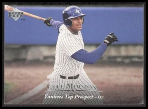 MLB 1994 Upper Deck NY Yankees Lyle Mouton 208 Baseball Trading Card CB-1-1-A-32 - Foto 1 di 7