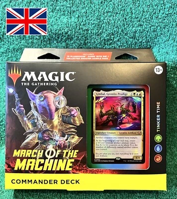MTG March of the Machine COMMANDER DECK - Tinker Time (English, Sealed) Magic - Immagine 1 di 3