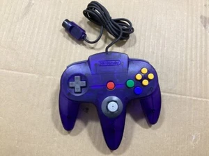 Nintendo 64 Official CONTROLLER Bros midnight blue NUS-005 Japan Ver. Working - Picture 1 of 3