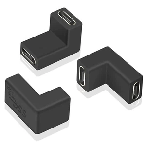 USB C Female to Female Adapter Up Angled USB C Coupler 10gbps Extender Connector - Picture 1 of 6