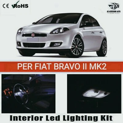 KIT LED INTERNI PER FIAT BRAVO ANTERIORE + POSTERIORE + PORTAOGGETTI+ BAGAGLIAIO - Immagine 1 di 4