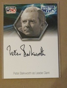 Doctor Who 40th Anniversary Strictly Ink Autograph Card WA11 Peter Barkworth 