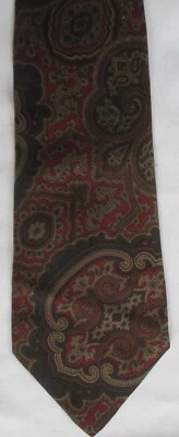 NEIMAN MARCUS ИТАЛИЯ ПЕЙСЛИ ШЕЛКОВЫЙ ГАЛСТУК - Изображение 1 из 4