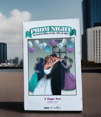 Set of 4 Prom Night Greatest Hits Of The 50s 60s  4 Cassette Tapes DMK4-1257 - Image 1 of 4