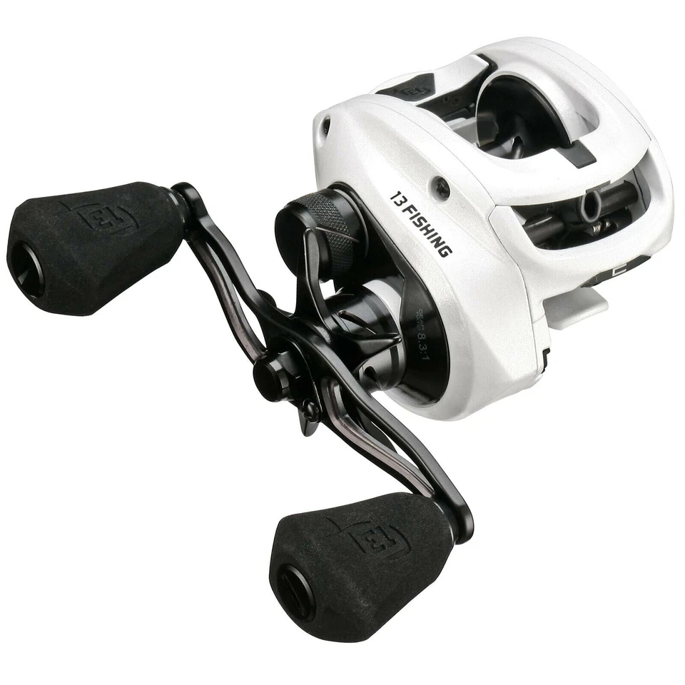 13 Fishing Concept C Gen II Left Hand Casting Reel - White (C2-6.8-LH)