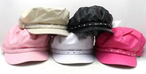 Women Girls Rhinestone Newsboy Gatsby Newsie Elastic Hat *One Size Fits Most*