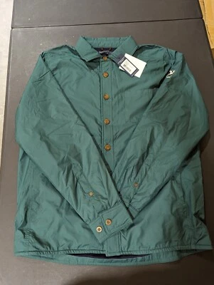 CHAQUETA CAMISA WINDSWEATER FAIRWAY & GREENE PARA HOMBRE NUEVA CON ETIQUETAS, TALLA: M, COLOR: BOSQUE (M1) Foto 1 de 2