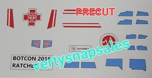 Transformers Repro Stickers Botcon 2016 RATCHET PRE CUT - Picture 1 of 1
