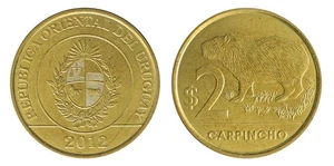 Uruguay 2 Pesos Uruguayos, 2012, KM #136, postfrisch - Bild 1 von 3