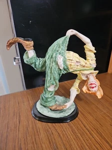 Vintage Antique Circus Clown Bow Statue Sculpture Figurine Display  - Picture 1 of 3