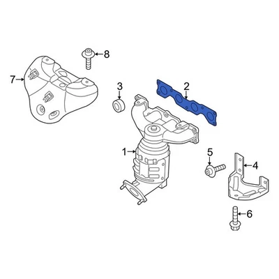 For Hyundai Sonata 2006-2015 Hyundai 2852125020 Exhaust Manifold Gasket — 第 1/4 张图片