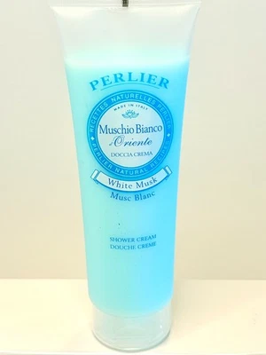 Crema de ducha de baño Perlier White Musk 8,4 oz ~ sellada ~ ¡huele delicioso! Foto 1 de 2