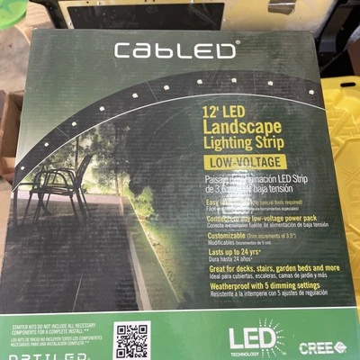 cree cabled optiled 12 foot led landscape lighting strip MSRP $99.98 S33 - Image 1 of 4
