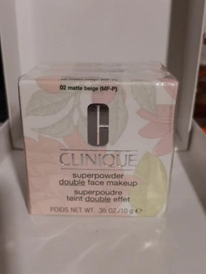 Clinique Superpowder Double Face 02 Matte Biege  Powder - 0.35 oz (Mf-P) Nib  - Image 1 of 3
