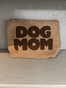 Sherpa Handtasche Beutel "Dog Mom Energy" kuschelige Clutch braun cool weich Snacks Leckereien - Bild 1 von 14