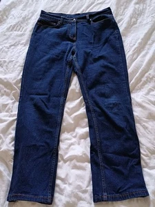 Cotton Traders Women's Ladies Blue Straight Denim Jeans Size 14 - Picture 1 of 6