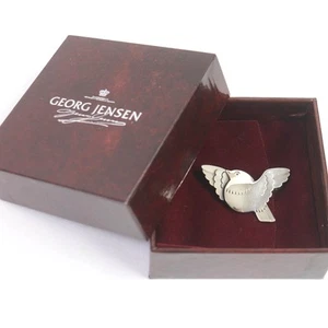 Georg Jensen Ladies Sv925 320 Bird Motif Pigeon Accessory Brooch Silver - Picture 1 of 5
