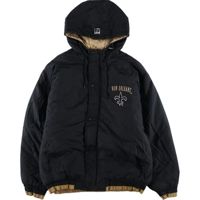 Vintage 1990'S LOGO7 NFL New Orleans Saints padded hoodie/puffer jacket size... - Image 1 of 4