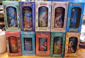 Walt Disney Collector Series Cups Glasses Burger King Lot of 10 BOXED 1994 VTG - Picture 1 of 3