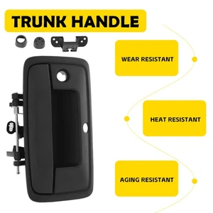 Tailgate Handle w/Camera Hole Black For 2014-2015 Chevy Silverado/GMC Sierra T - Picture 1 of 11