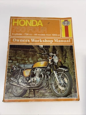 Manual de taller del propietario Honda 4 750 1974 J. Clew todos los modelos de 1969 en libro Foto 1 de 4