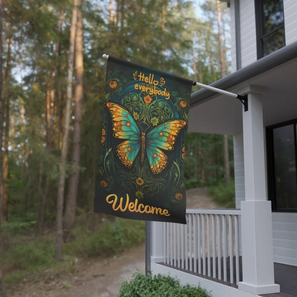 Dark Butterfly House Banner 36" × 60 - Image 1 of 1