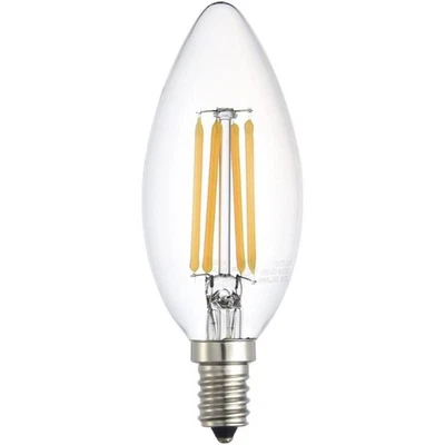 Elitco Lighting Kerz 3.64" 4W 2700K B10 Clear Glass LED Light Bulb (Set of 10) - Image 1 of 2