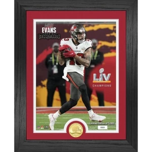 Tampa Bay Buccaneers Mike Evans Super Bowl LV Framed Photo Highland Mint Coin - Picture 1 of 1