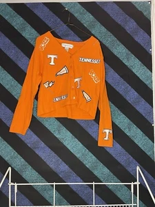 Tennessee Vols Button Up Sweater 100% Cotton Collegiate Collection Large 🍊🔥 - Bild 1 von 3