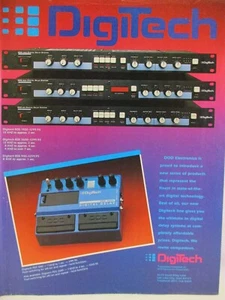DigiTech RDS 1900 3600 900 & Digital Delay Guitar Pedal 1985 Vintage Print Ad - Picture 1 of 2