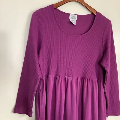 Vestido Pullover Only Necessities Mediano Lavanda Púrpura 2 Bolsillos Maxi Modesto Foto 1 de 4