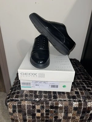WOMEN’S GEOX RESPIRAX OXFORD BLACK  SHOES SIZE 9 - Image 1 of 4