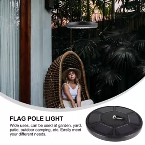 Outdoor Solar FlagPole Lights LED Auto Active Super Bright Garden Waterproof - Picture 1 of 12