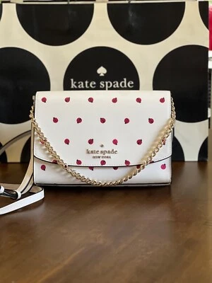 Kate Spade New York Carson Dottie Ladybug Convertible Shoulder Crossbody Purse - Image 1 of 4