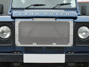 LAND ROVER DEFENDER STAINLESS STEEL FRONT GRILLE IN NATURAL FINISH DA2356 - Foto 1 di 1