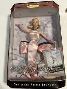 Barbie as Marilyn Monroe in Gentlemen Prefer Blondes Doll 1997 Mattel #17451 NIB - Picture 1 of 8
