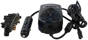 NEW KONIG 150W IN-CAR CAR UNIVERSAL NOTEBOOK POWER ADAPTER WITH 9 CHARGING TIPS - Picture 1 of 2